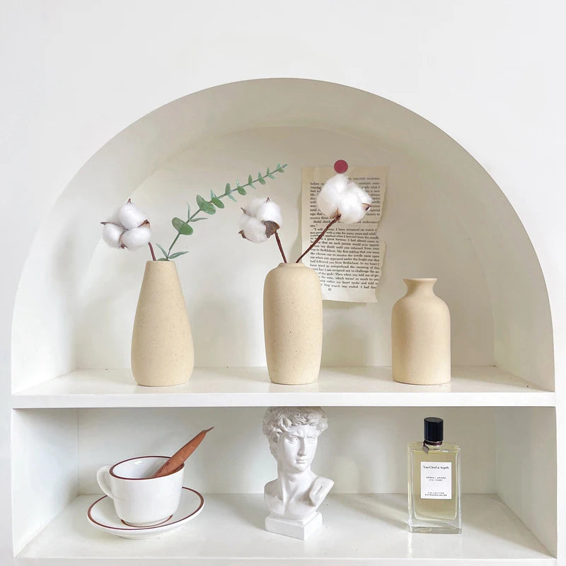 Vase en céramique blanc, style nordique épuré - Nesty (vue 5)