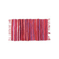 Tapis à franges tissé main — motif rayé (vue 6) - Nesty