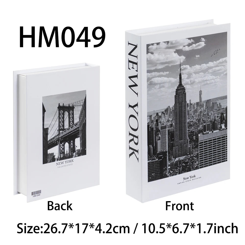 Faux livres décoratifs Nesty - Boîte de rangement style nordique (vue 20)