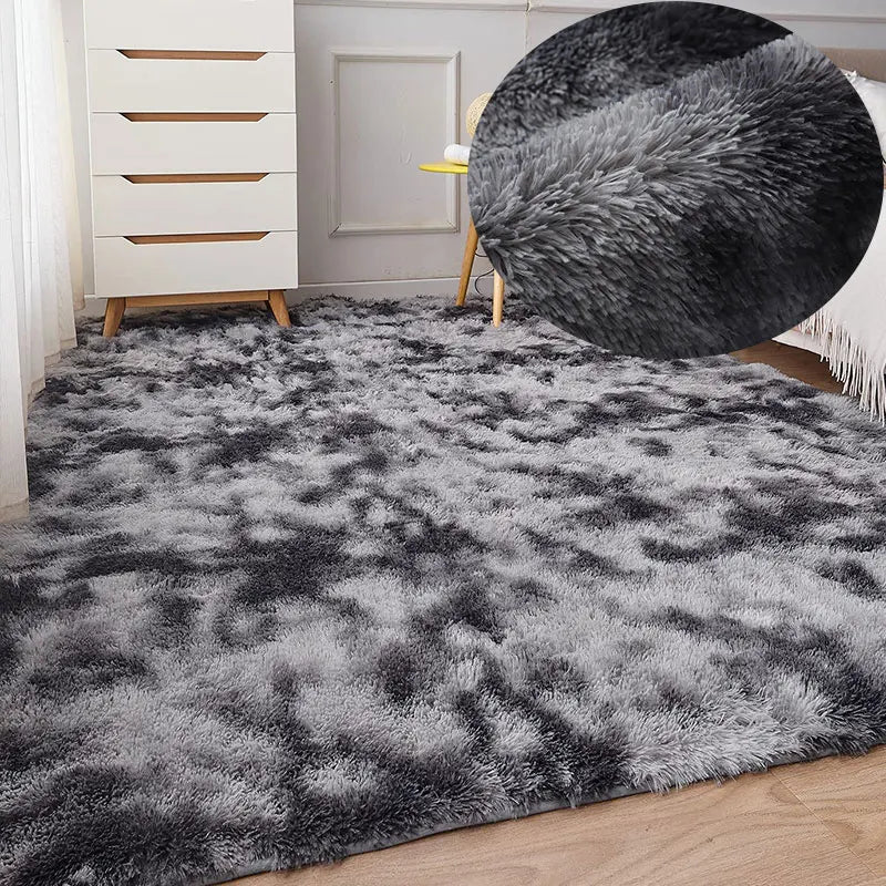 Grand tapis moelleux blanc pour salon et chambre Nesty (vue 11)