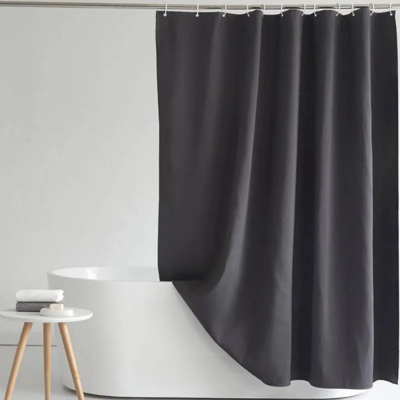 Rideau de douche noir en PEVA, cloison décorative imperméable - Nesty (vue 3)