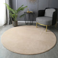 Tapis rond en velours corail Nesty - Tapis court et doux (vue 9)