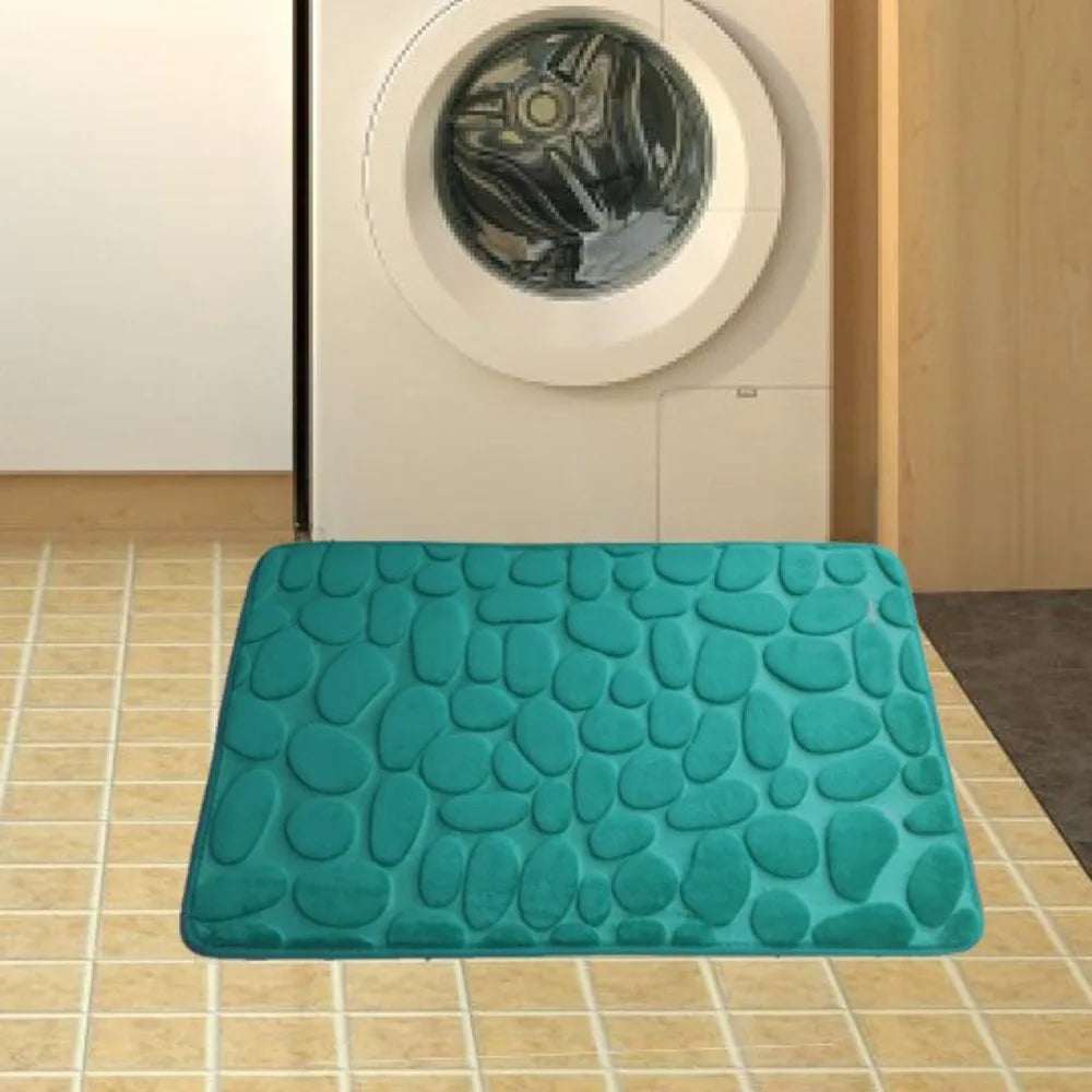 Tapis de bain en microfibre — relief galets, antidérapant - Nesty (vue 17)