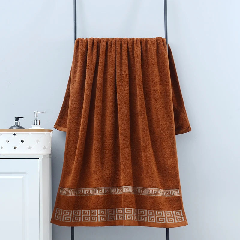 Duo de serviettes de bain noires en coton brodé - Nesty (vue 10)