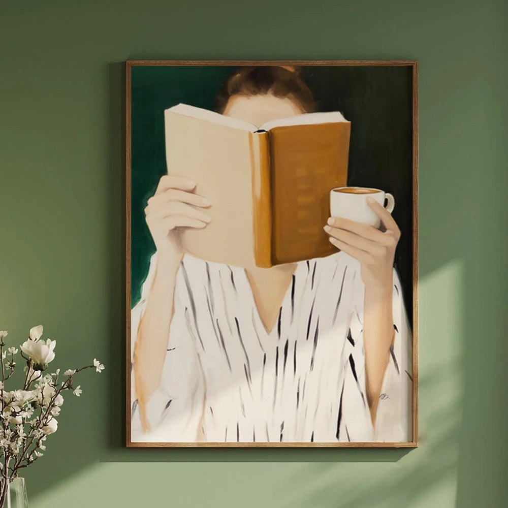Toile imprimée silhouette abstraite aux fleurs Nesty - Art mural minimaliste (vue 18)