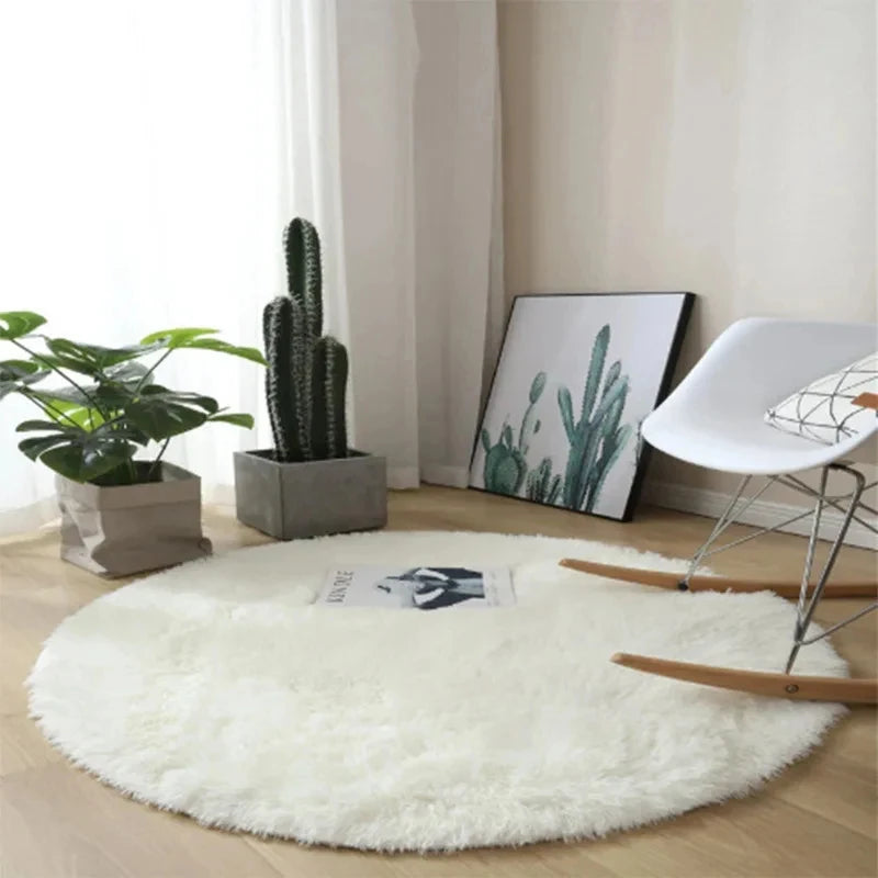 Tapis rond moelleux multicolore Nesty - Chambre d'enfant (vue 9)