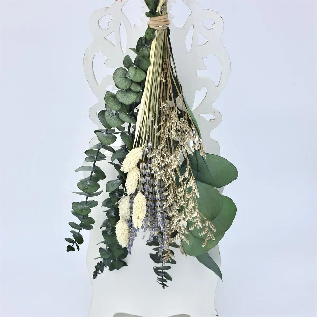 Feuilles d'eucalyptus séché naturel, branches pour bouquet et vase (vue 8) - Nesty