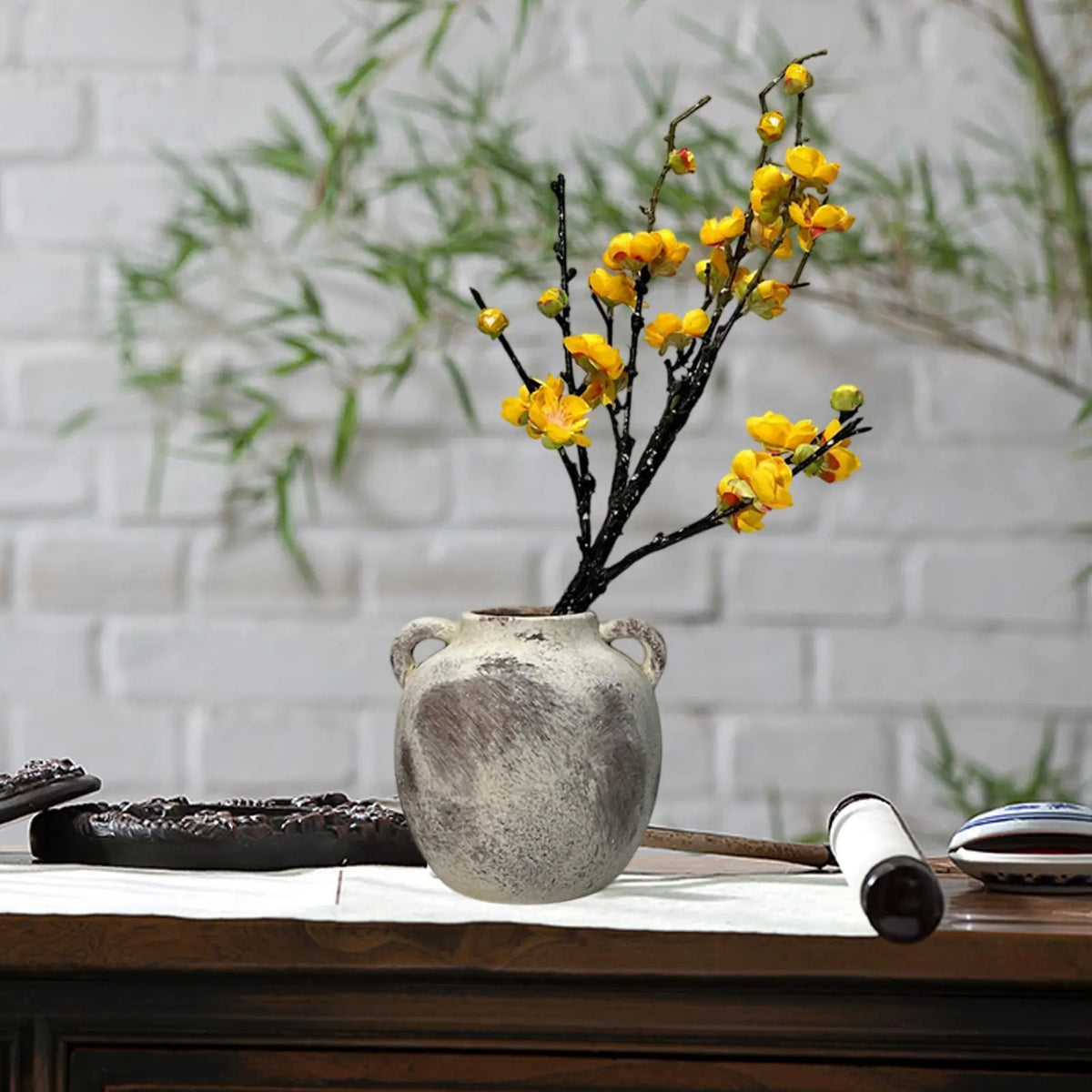 Vase rustique en céramique — esprit wabi-sabi (vue 10) - Nesty