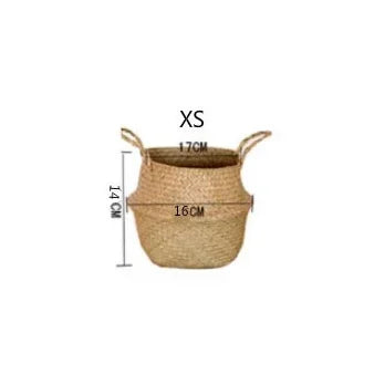 Panier en osier pour fleurs et linge, pot de jardin décoratif - Nesty (vue 7)