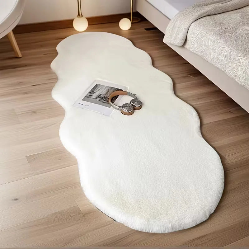 Tapis moelleux beige — pour chambre et bureau (vue 5) - Nesty