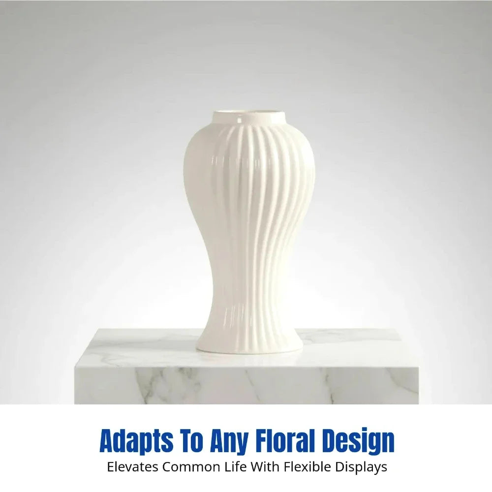 Vase en porcelaine épuré, format hydroponique - Nesty (vue 3)