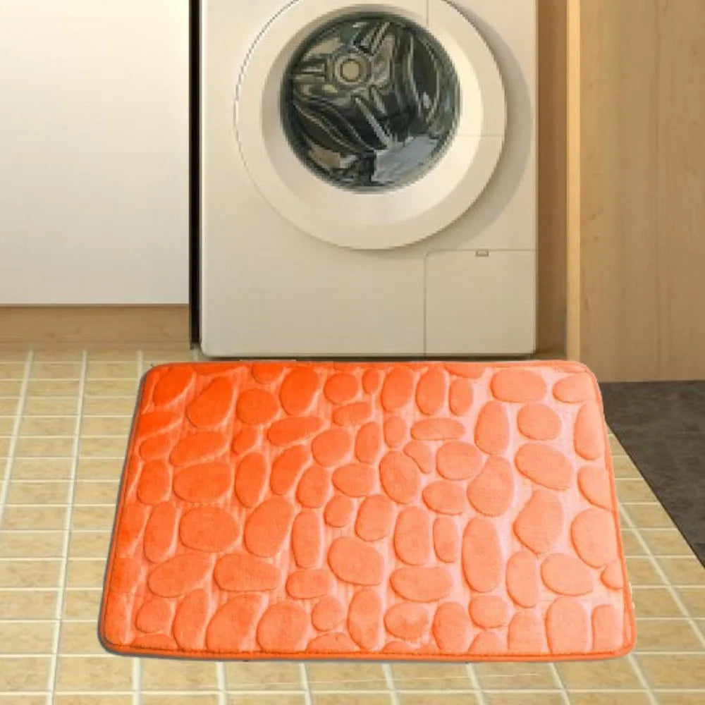 Tapis de bain en microfibre — relief galets, antidérapant - Nesty (vue 11)