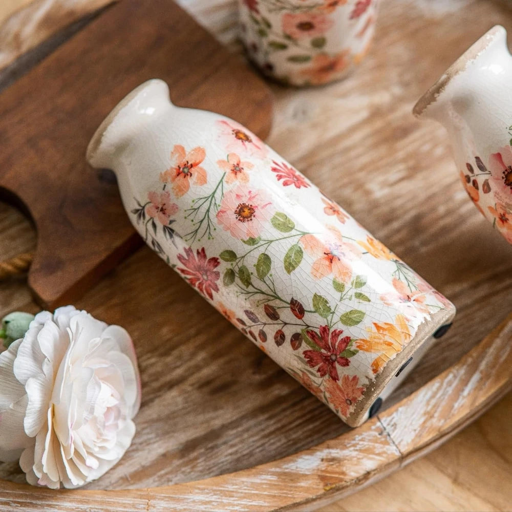 Petit vase en porcelaine vintage, esprit campagne - Nesty (vue 5)