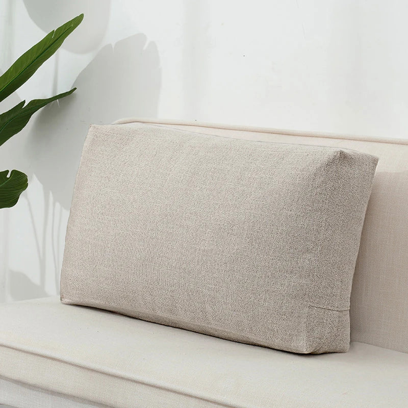 Housse de coussin de dossier en lin Nesty - Sans garnissage, tête de lit (vue 9)