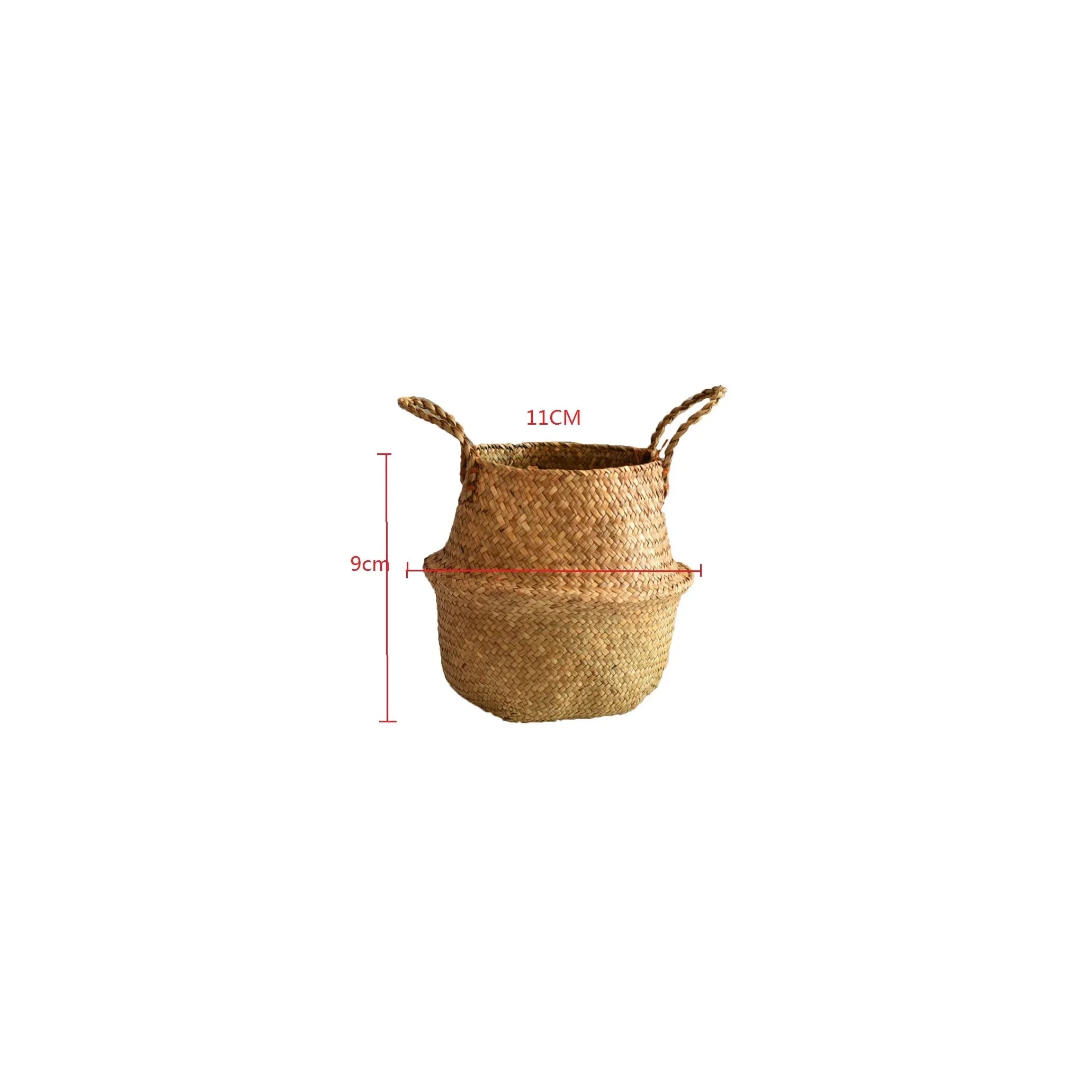 Panier en osier pour fleurs et linge, pot de jardin décoratif - Nesty (vue 8)