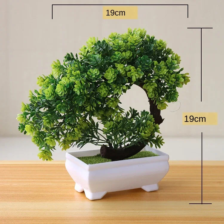 Bonsaï artificiel en pot Nesty - Petit arbre pour maison et jardin (vue 14)