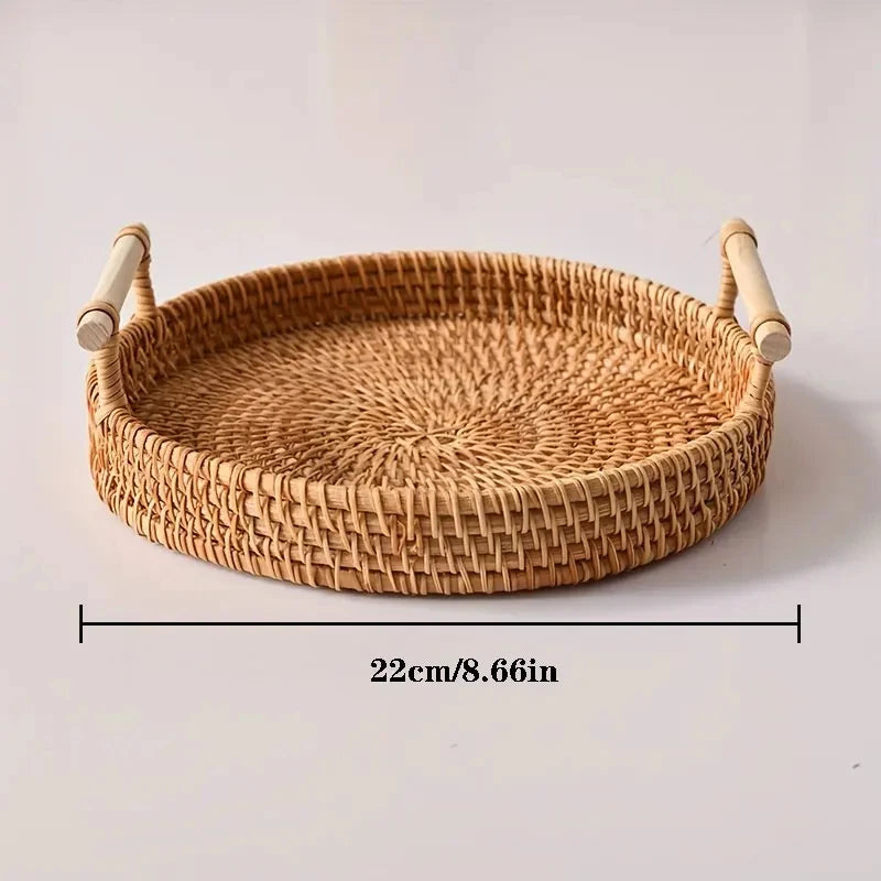 Panier de rangement en rotin tressé main avec couvercle - Nesty (vue 6)