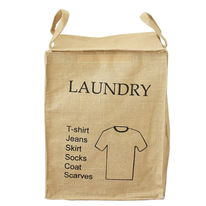 Sac de rangement pliable en jute avec anses - Nesty (vue 12)