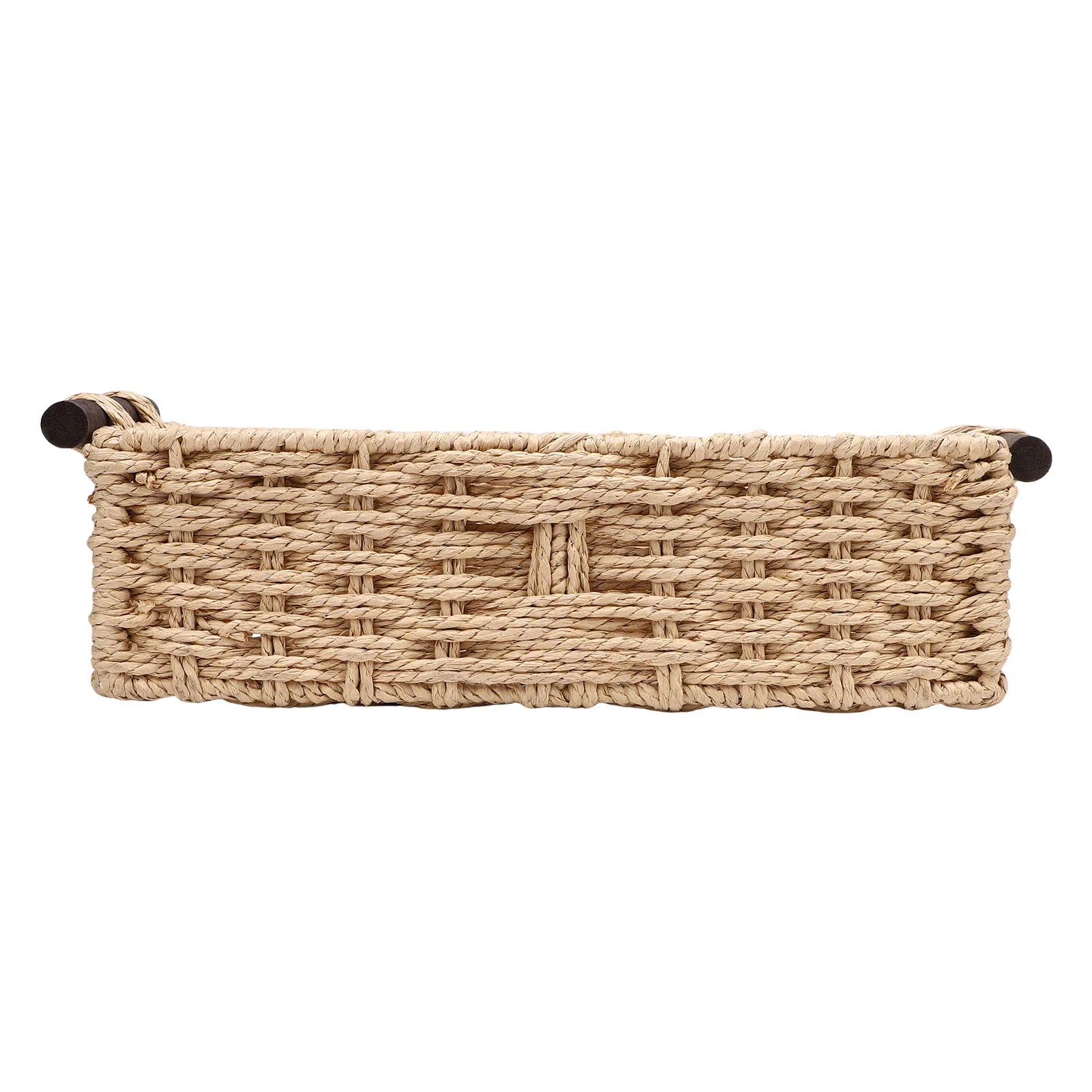 Panier de rangement tressé en corde de papier, 35x15x10cm - Nesty (vue 4)