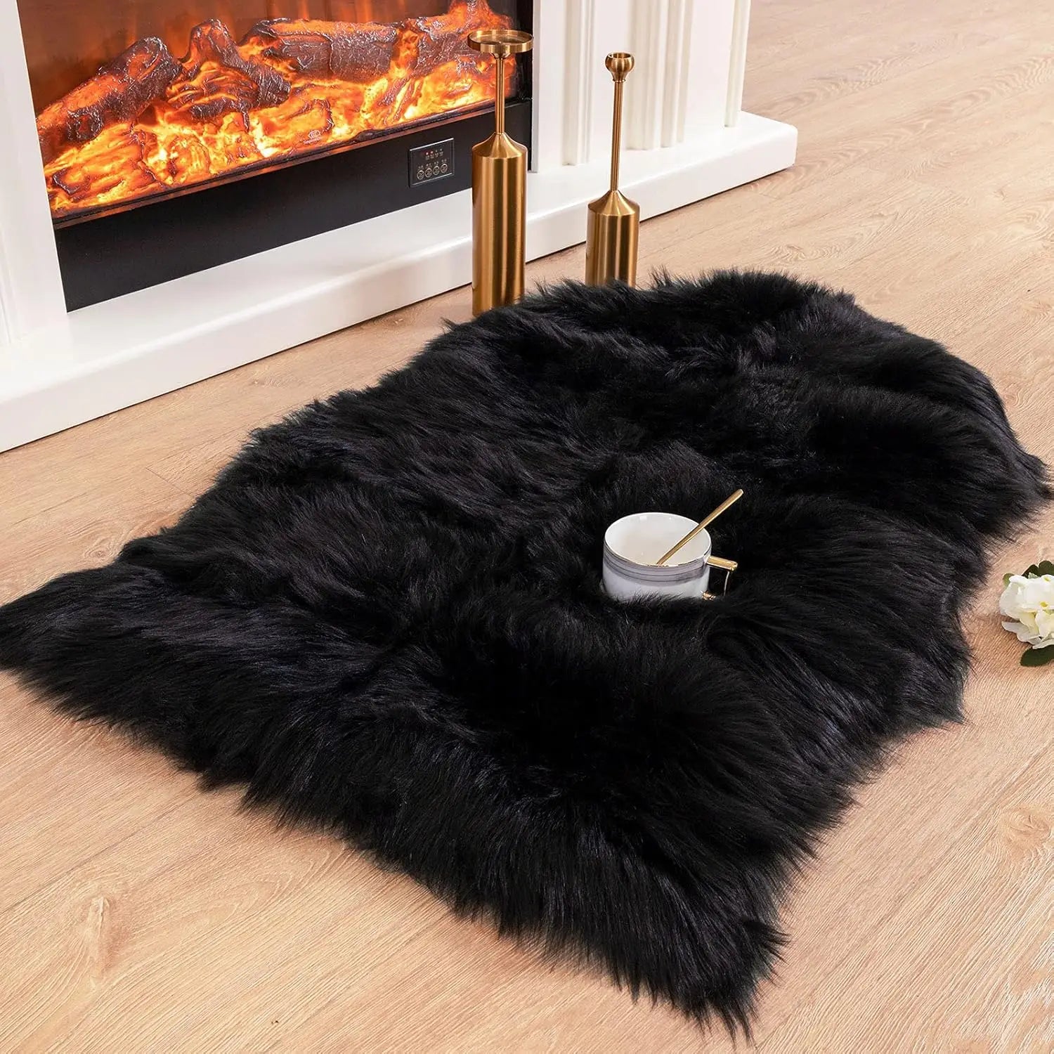 Tapis en fausse fourrure moelleuse Nesty - 60x90 cm (vue 9)