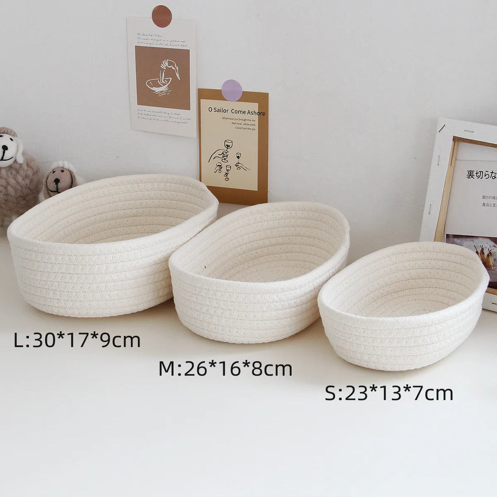 Panier de rangement tressé multifonction pour bureau - Nesty (vue 6)