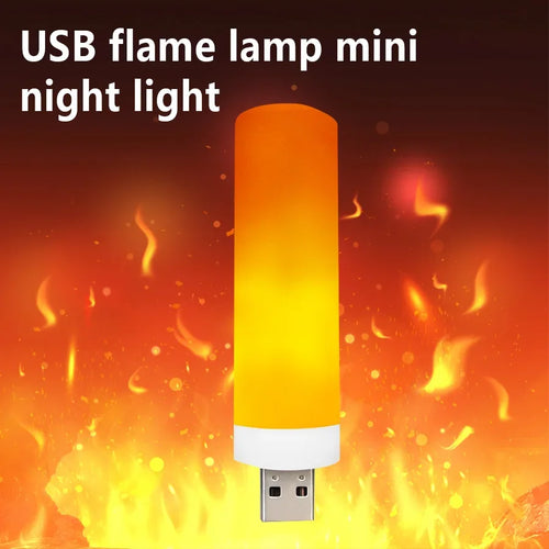 Ampoule LED effet flamme Nesty - Présentation sur fond de flammes