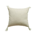 Housse de coussin en lin avec pompons Nesty - Toutes saisons (vue 7)
