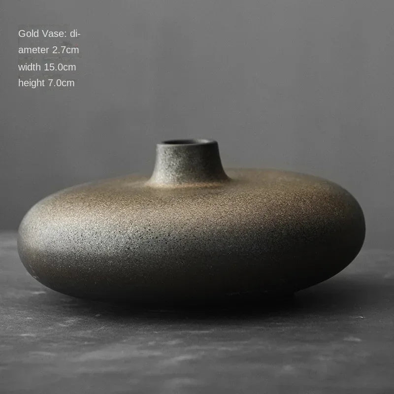 Petit vase en céramique antique, style japonisant zen (vue 8) - Nesty