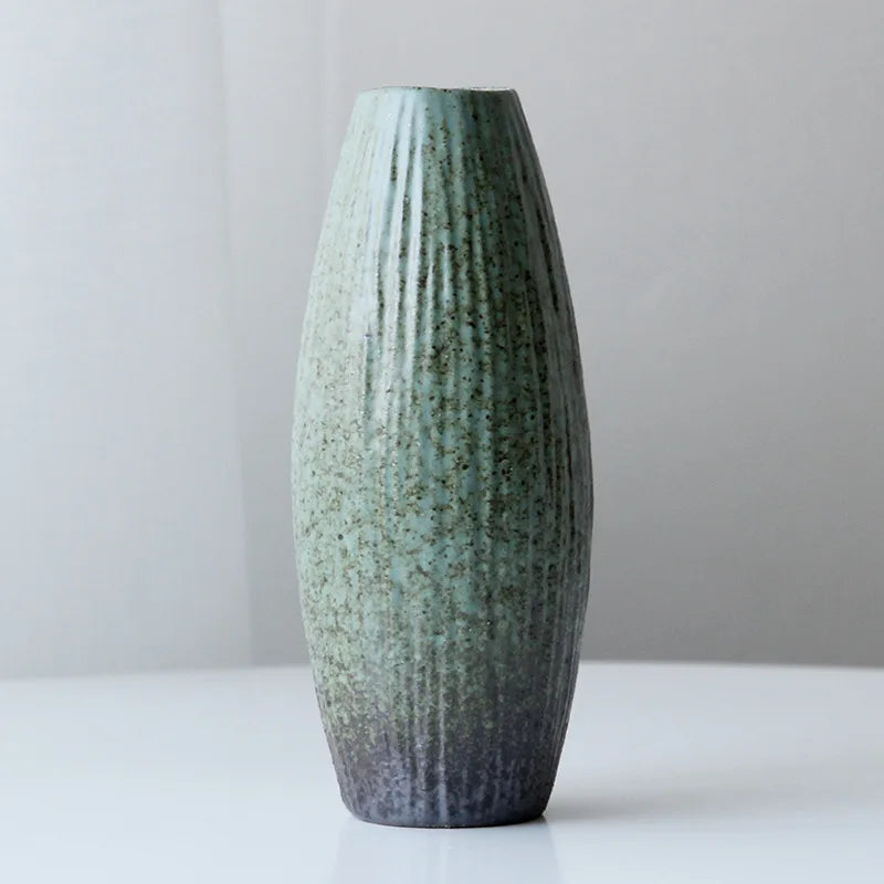 Vase en grès de style japonisant, décoration zen - Nesty (vue 13)