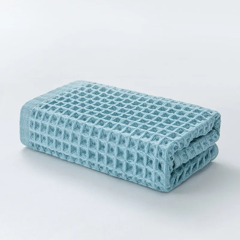 Set de serviettes en coton nid d'abeille — absorbantes et légères - Nesty (vue 10)