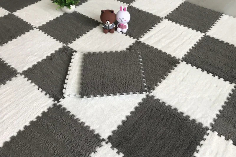 Tapis puzzle moelleux pour enfant — dalles à assembler - Nesty (vue 30)