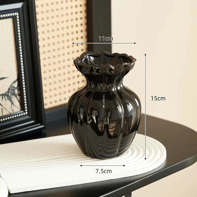 Vase en céramique crème, style français - Nesty (vue 12)