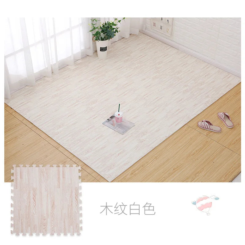 Tapis puzzle imitation bois Nesty - Dalles à assembler (vue 11)