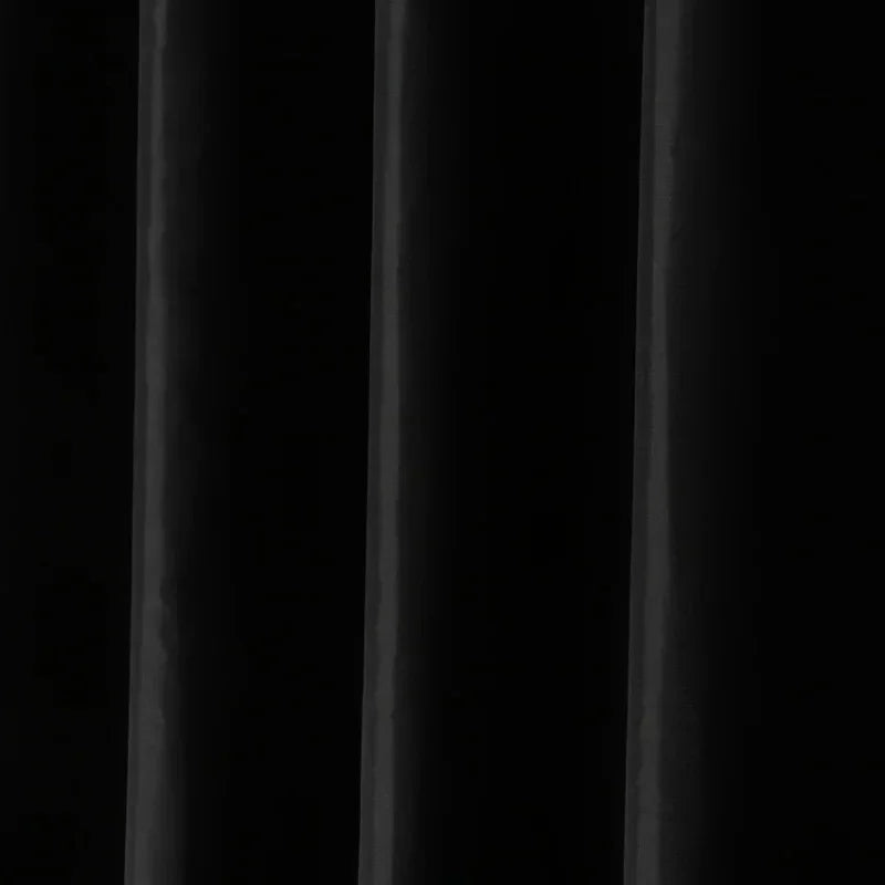 Rideau de douche noir grand format en tissu imperméable - Nesty (vue 2)