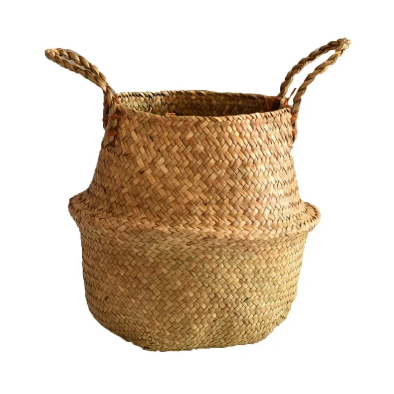 Panier en osier pour fleurs et linge, pot de jardin décoratif - Nesty (vue 5)