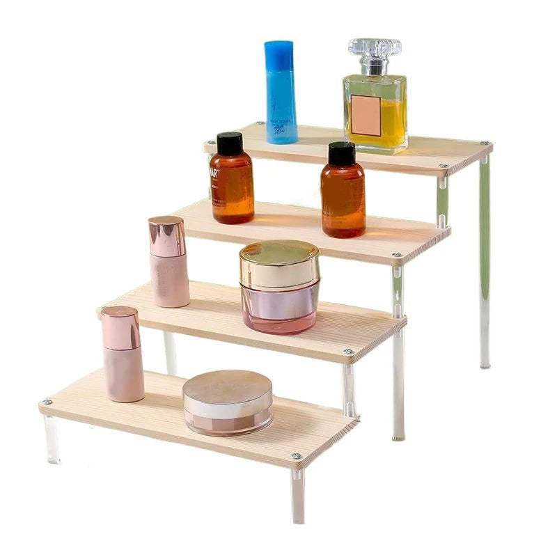 Présentoir étagé en bois et acrylique Nesty - 1 à 5 niveaux (vue 6)