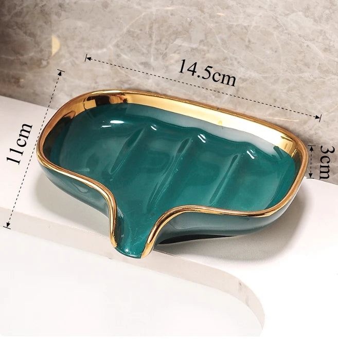 Porte-savon en céramique avec grille de drainage (vue 9) - Nesty