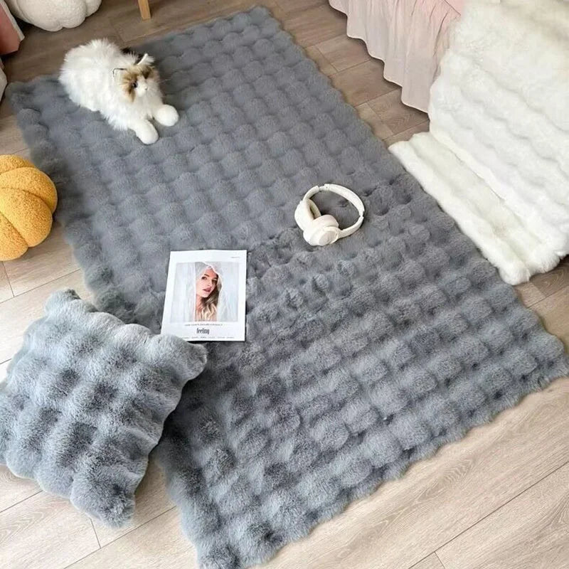 Tapis moelleux façon fourrure — coloris variés (vue 9) - Nesty