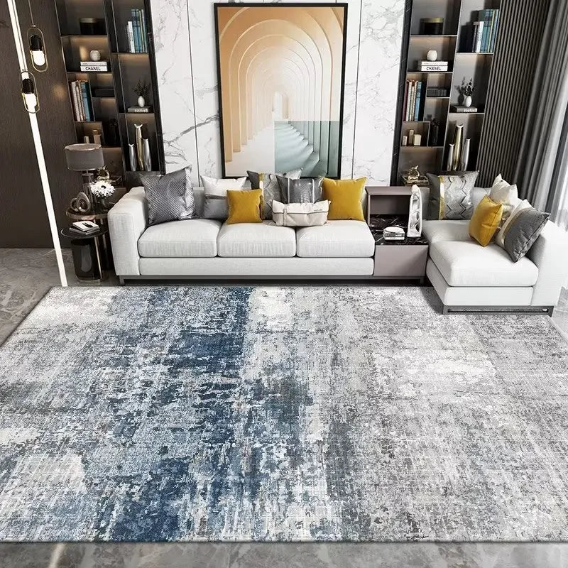 Tapis à motif géométrique sans peluches pour salon Nesty (vue 16)