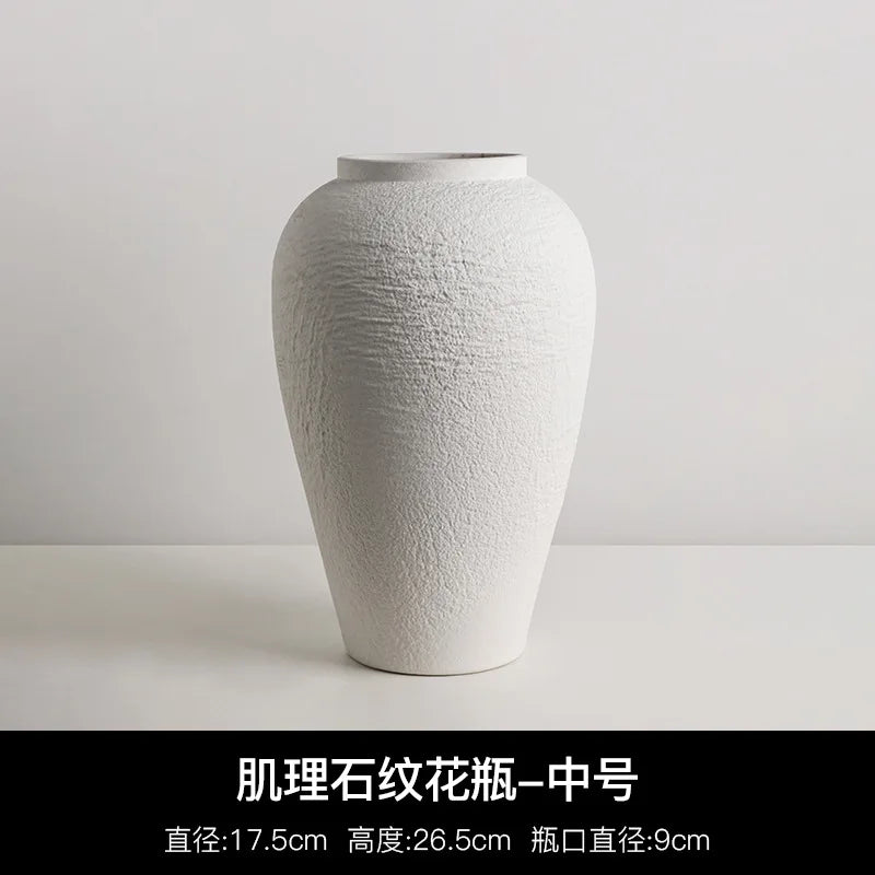 Vase en porcelaine texturée effet pierre, Jingdezhen (vue 6) - Nesty