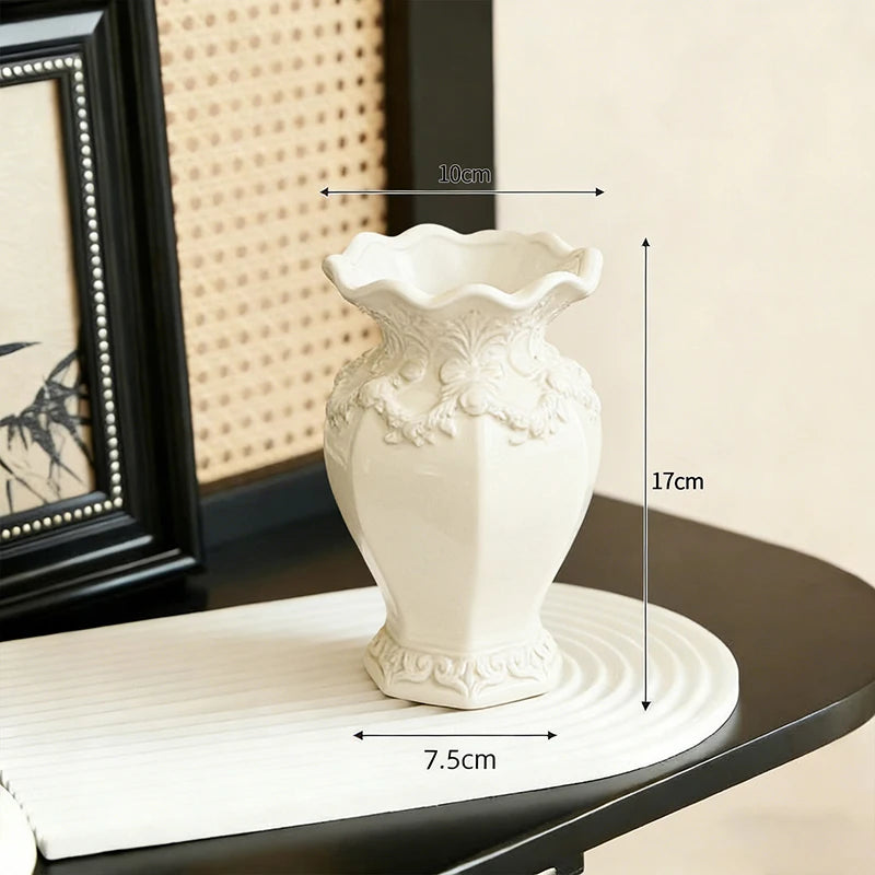 Vase en céramique crème, style français - Nesty (vue 14)