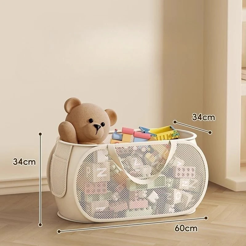 Panier de rangement 2-en-1 pour jouets et linge, grand format (vue 8) - Nesty