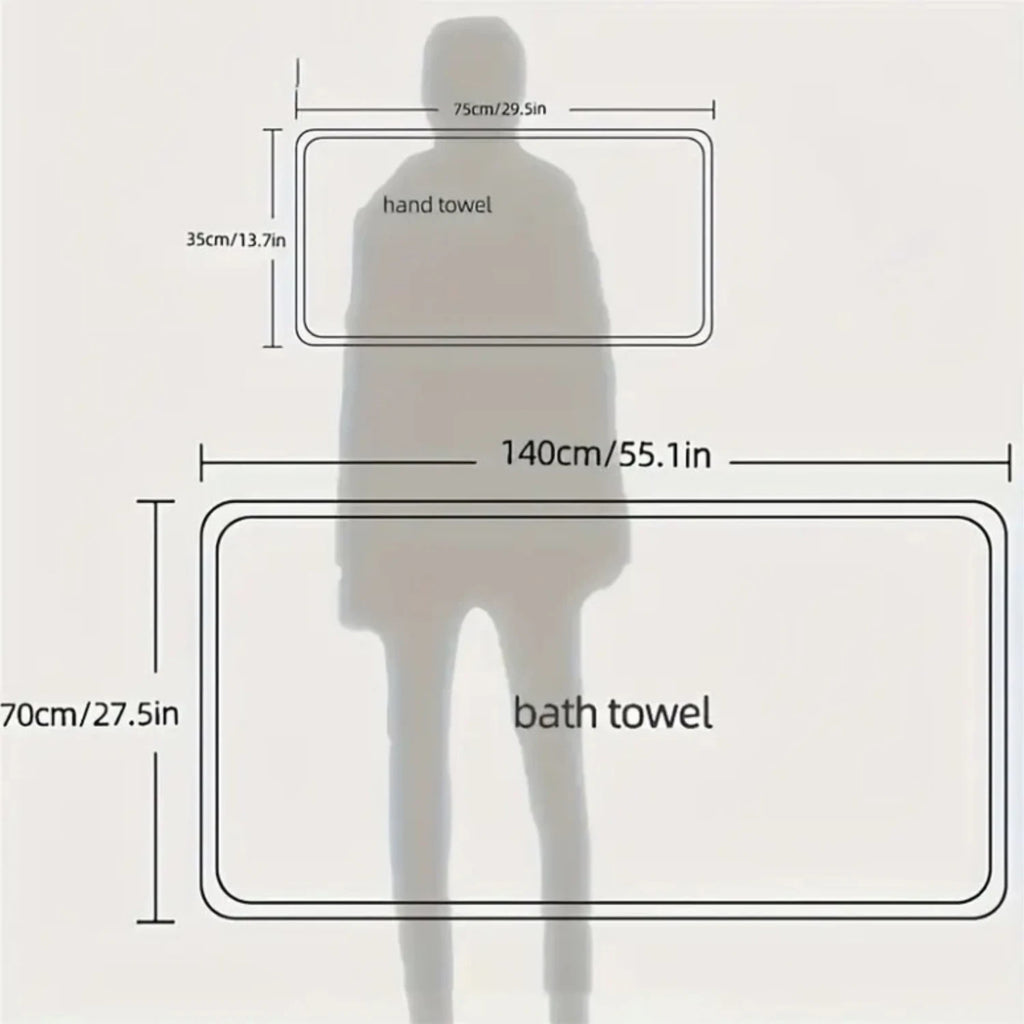 Set de serviettes rayées vert et gris — bain et visage - Nesty (vue 4)
