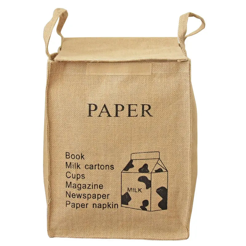 Sac de rangement pliable en jute avec anses - Nesty (vue 13)
