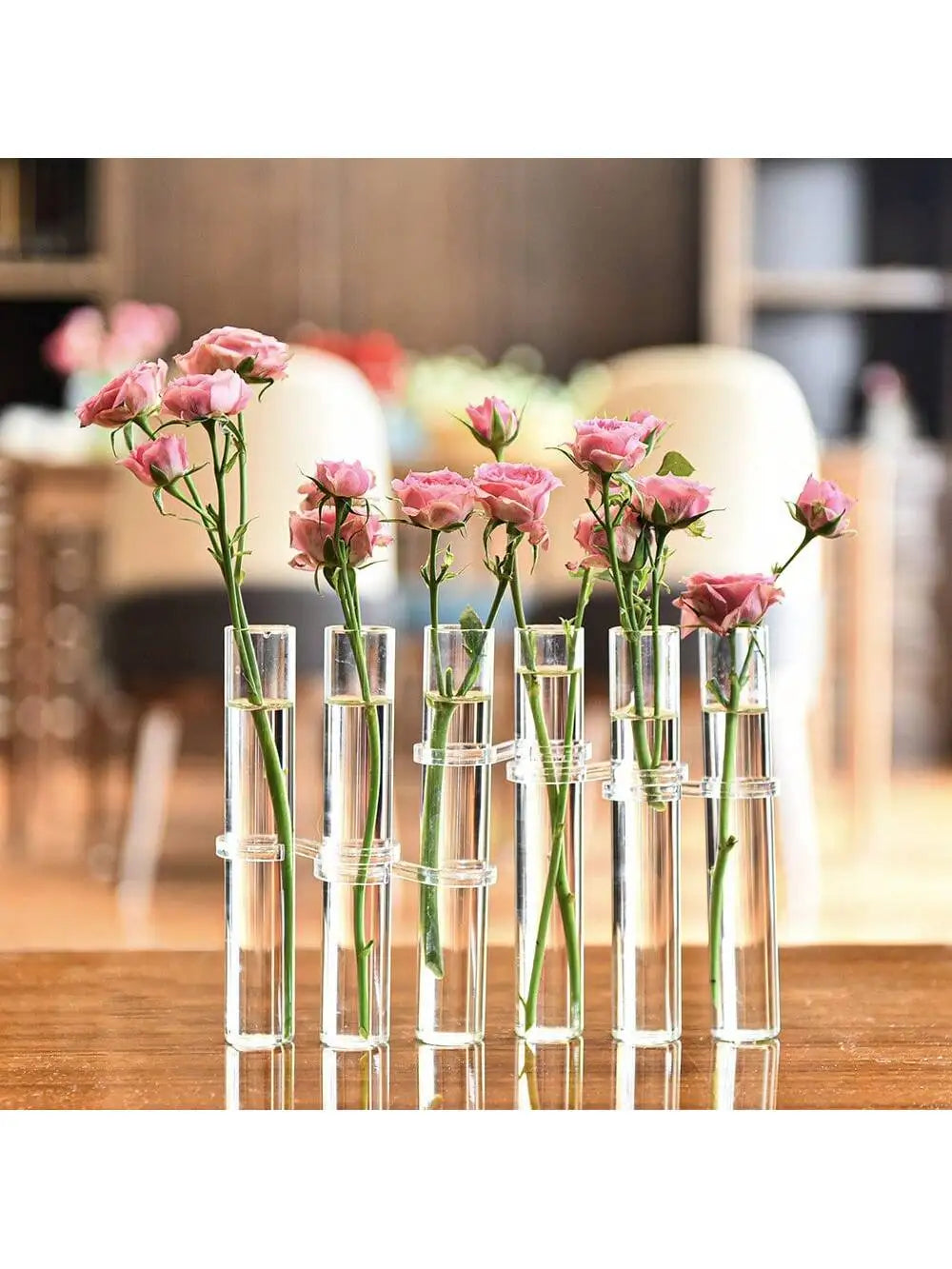 Vase suspendu en verre pour bouturage, lot de tubes transparents (vue 7) - Nesty