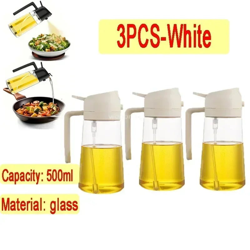 Flacon vaporisateur et verseur d'huile en verre, 500 ml - Nesty (vue 26)