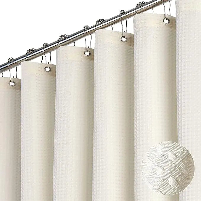 Rideau de douche gaufré — texture nid d'abeille imperméable - Nesty (vue 21)