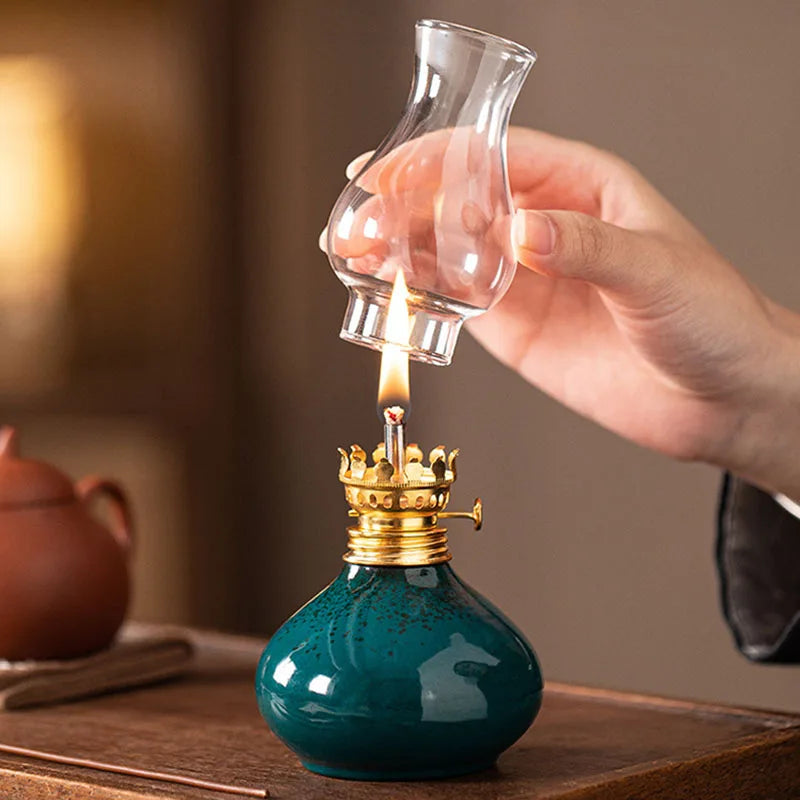 Lampe à huile en céramique et brûle-encens, ambiance zen (vue 6) - Nesty