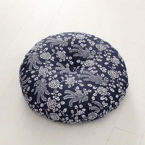 Grand coussin de méditation zafu en lin Nesty - Pour banquette ou yoga (vue 16)