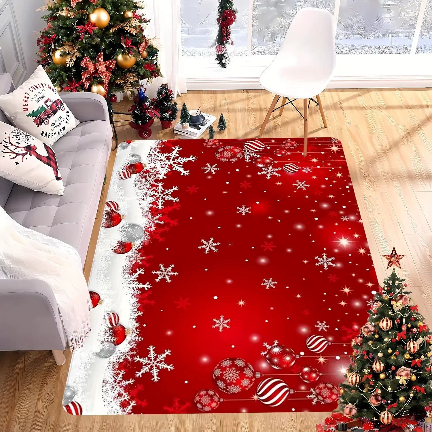 Tapis festif de saison Nesty - Descente de lit pour l'hiver (vue 7)